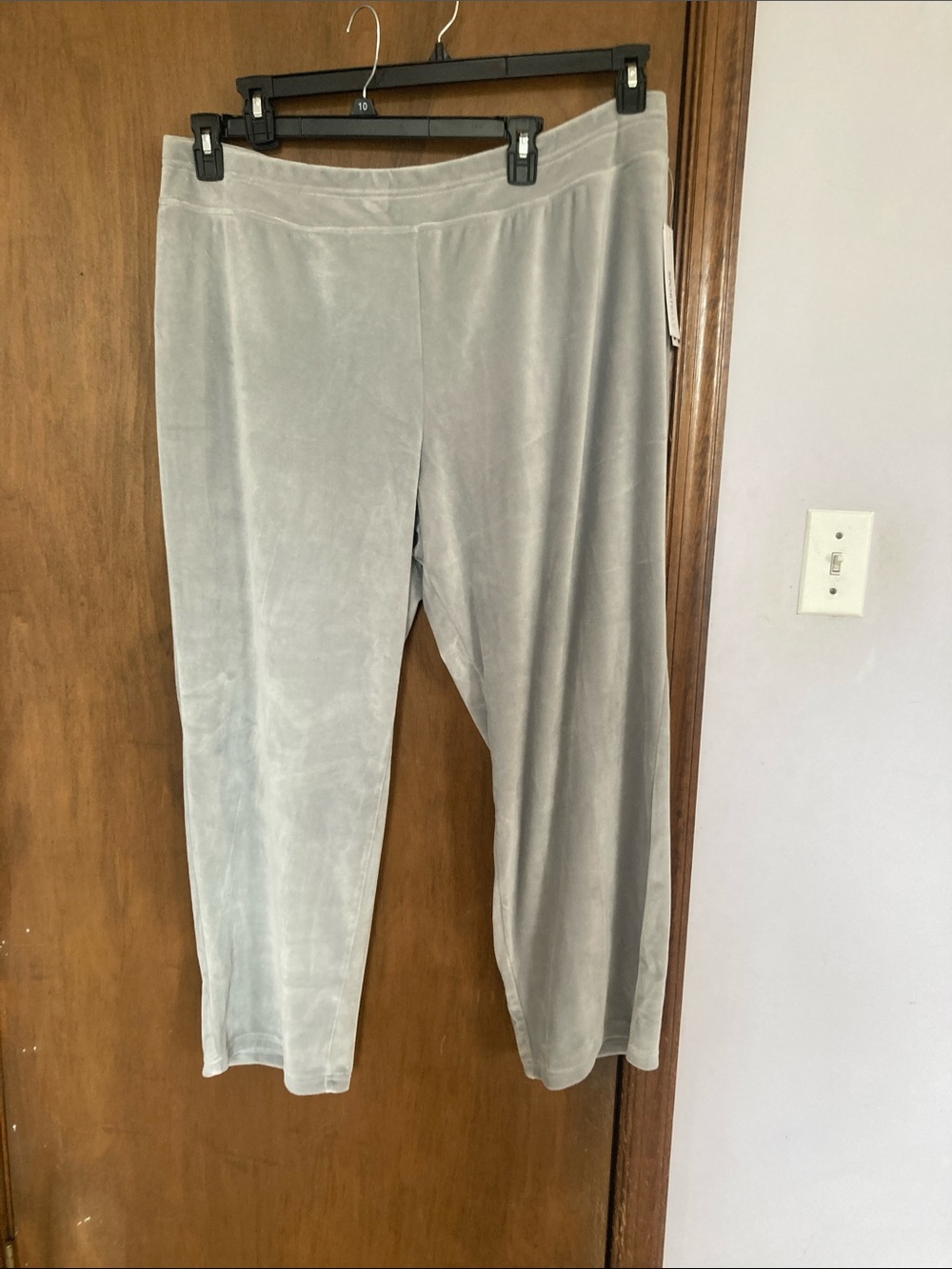 Sportelle gray velour velvet soft comfy pull on pant 2X - Picture 14 of 17